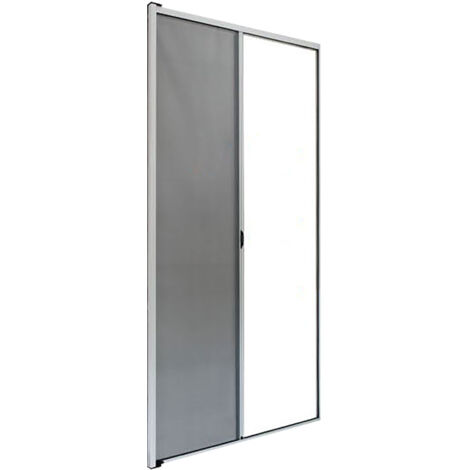 Mosquitera Con Rodillo Lateral Friccionado Para Puerta Cm 160 X 250 - Bronce