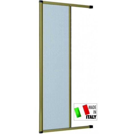 Mosquitera de aluminio Hu-Firma horizontal bronceada, 160x25 cm