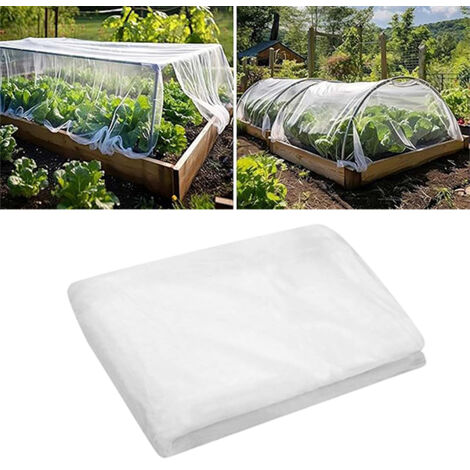 Mosquitera de poliéster para jardín, patio, carpa, red antipájaros (2,4 m de ancho x 10 m de largo).