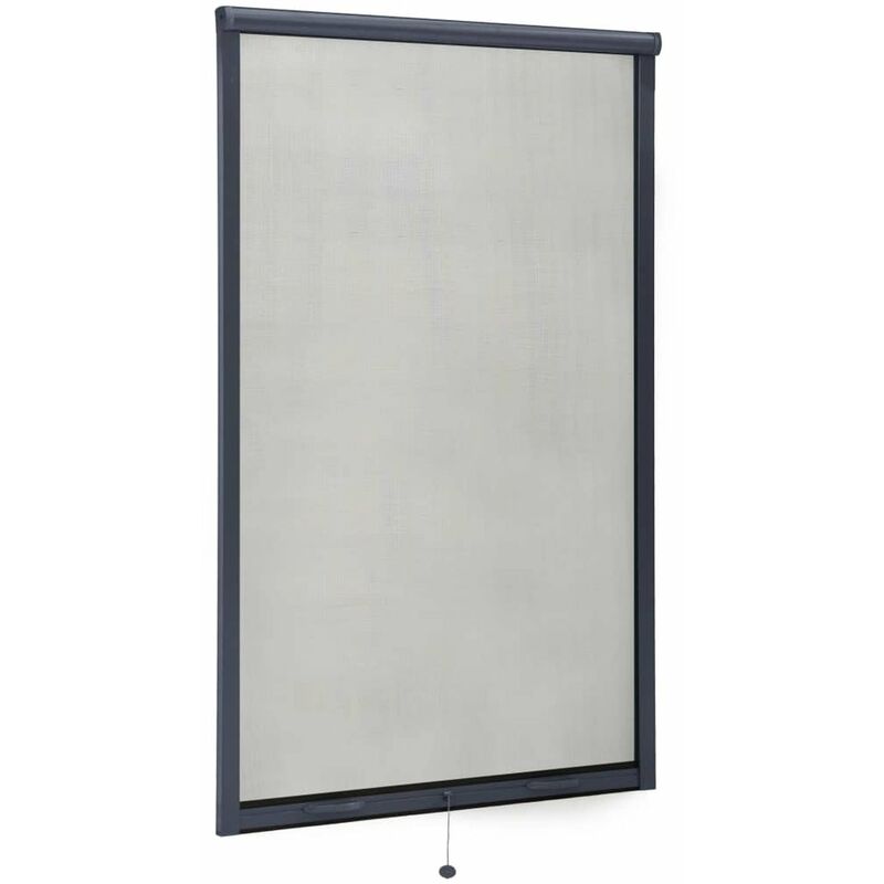 

Mosquitera enrollable para ventanas gris antracita 100x170 cm