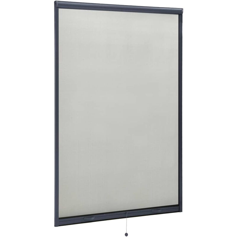 

Mosquitera enrollable para ventanas gris antracita 110x170 cm