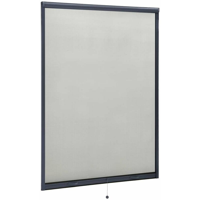 

Mosquitera enrollable para ventanas gris antracita 120x170 cm