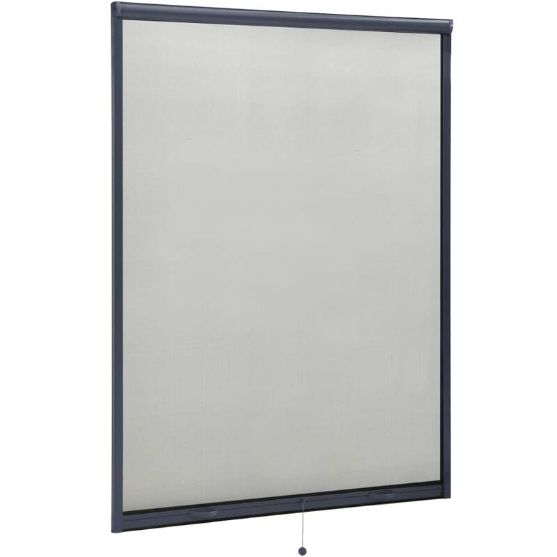 

Mosquitera enrollable para ventanas gris antracita 130x170 cm