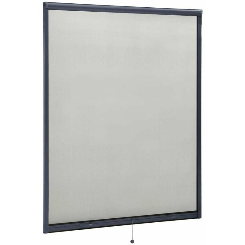 

Mosquitera enrollable para ventanas gris antracita 140x170 cm