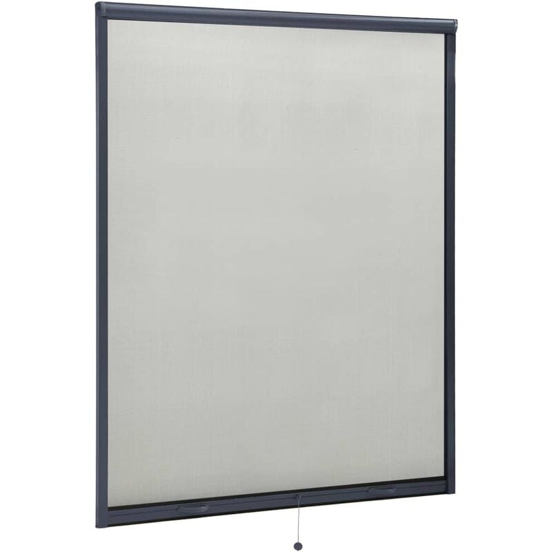 

Mosquitera enrollable para ventanas gris antracita 140x170 cm