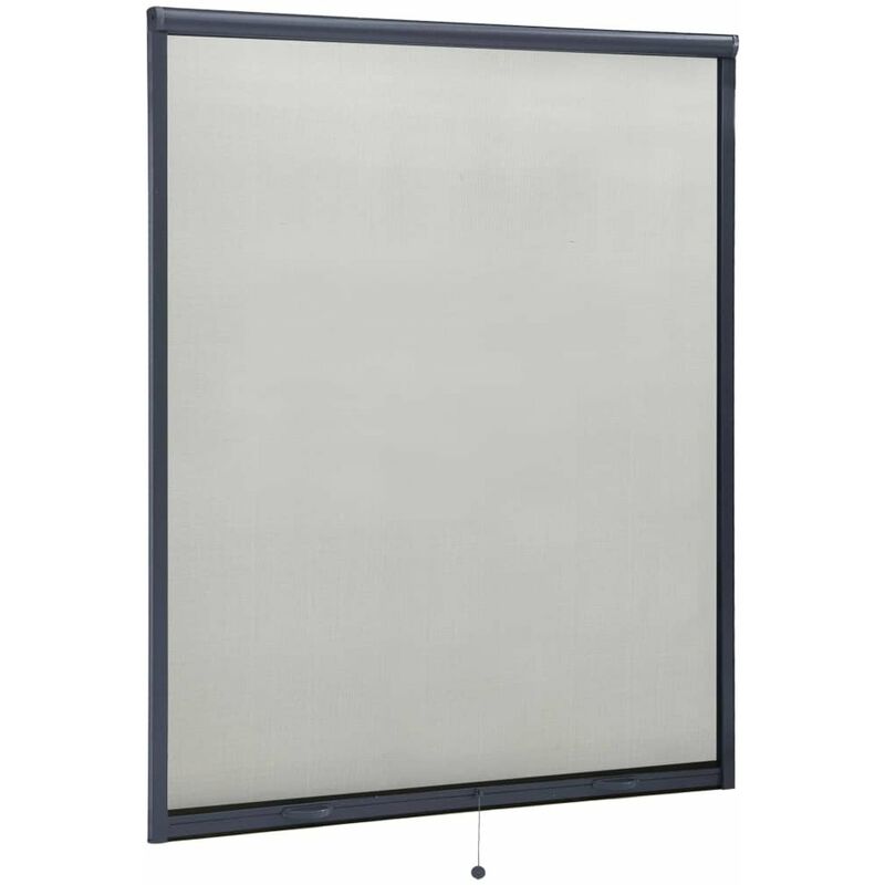 

Mosquitera enrollable para ventanas gris antracita 150x170 cm