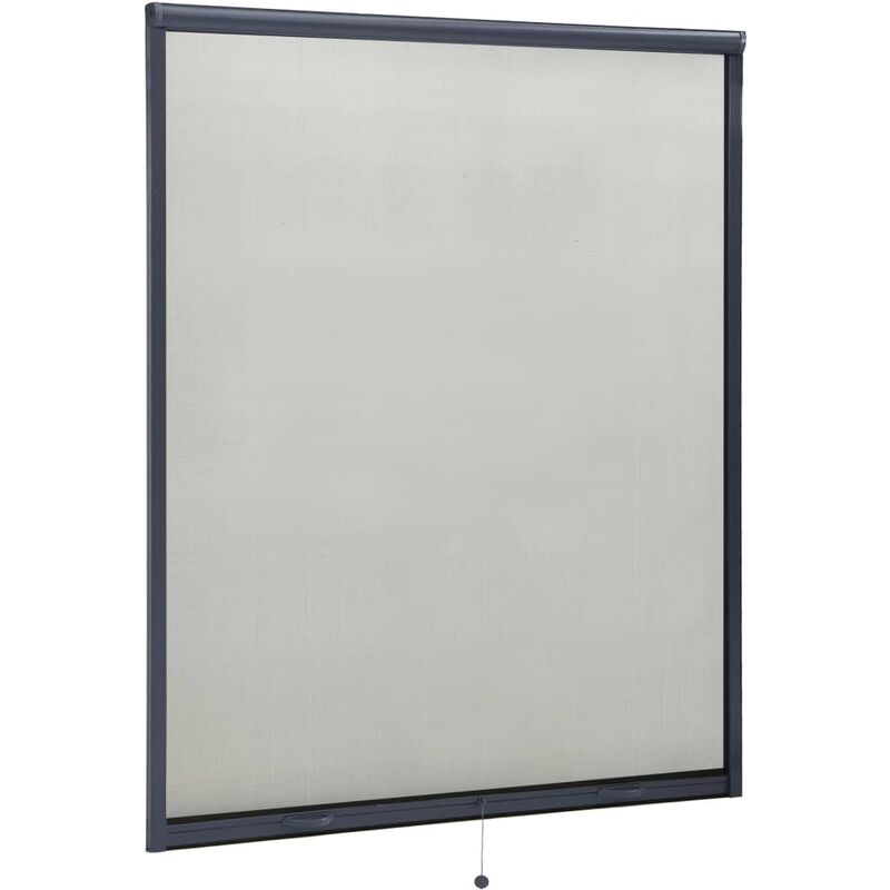 

Mosquitera enrollable para ventanas gris antracita 150x170 cm