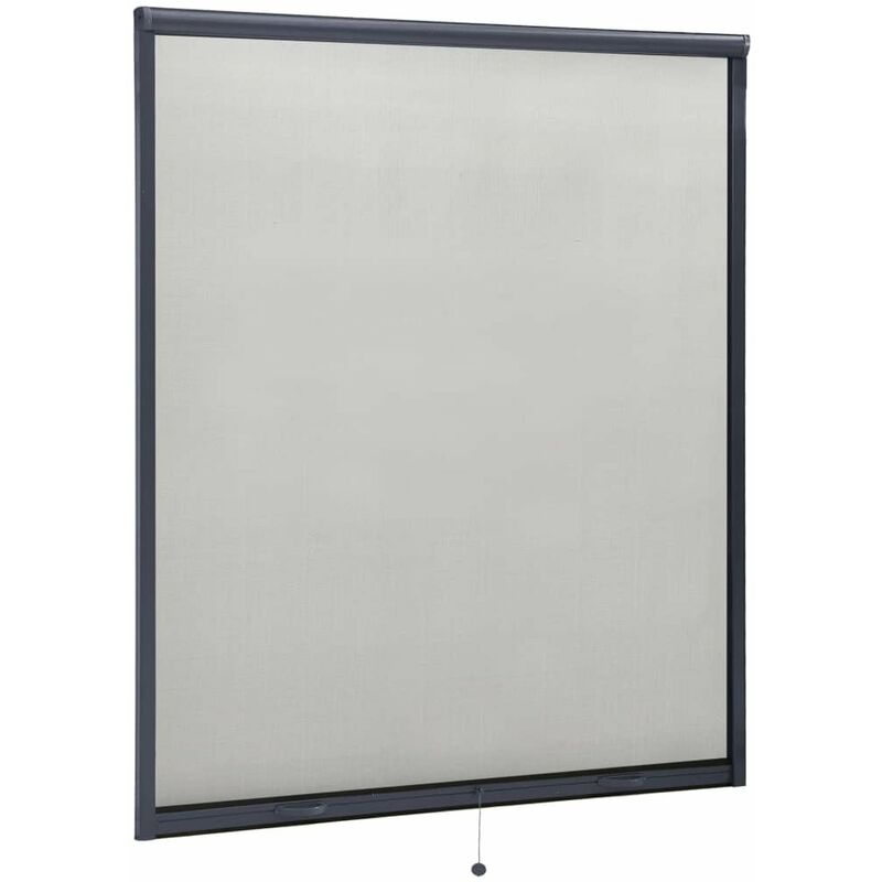 

Mosquitera enrollable para ventanas gris antracita 160x170 cm