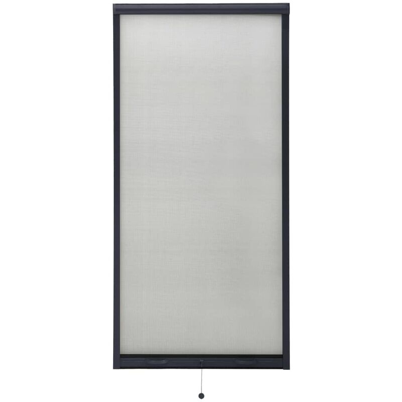 

Mosquitera enrollable para ventanas gris antracita 60x150 cm