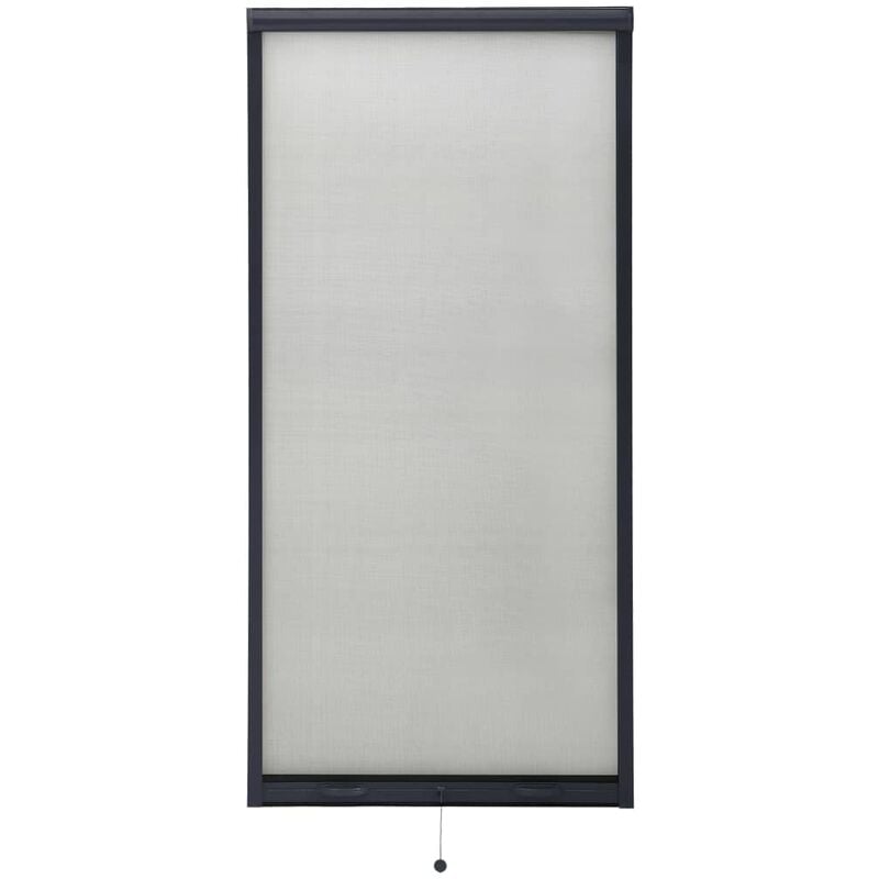 

Mosquitera enrollable para ventanas gris antracita 60x150 cm