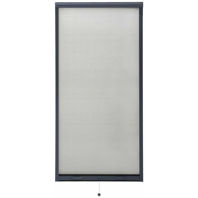 

Mosquitera enrollable para ventanas gris antracita 80x170 cm