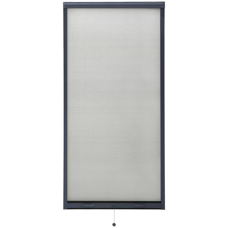 

Mosquitera enrollable para ventanas gris antracita 80x170 cm