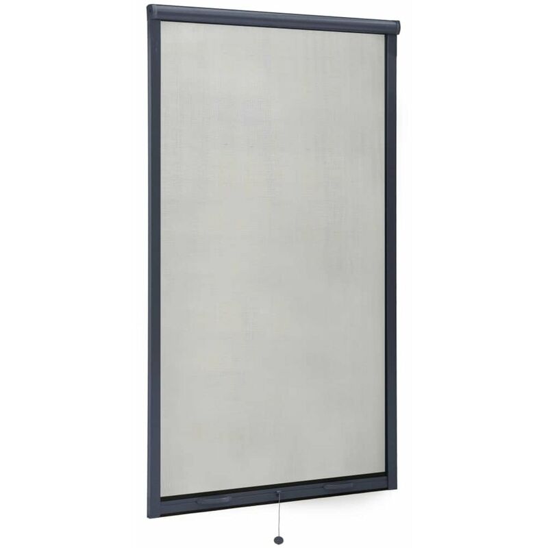 

Mosquitera enrollable para ventanas gris antracita 90x170 cm