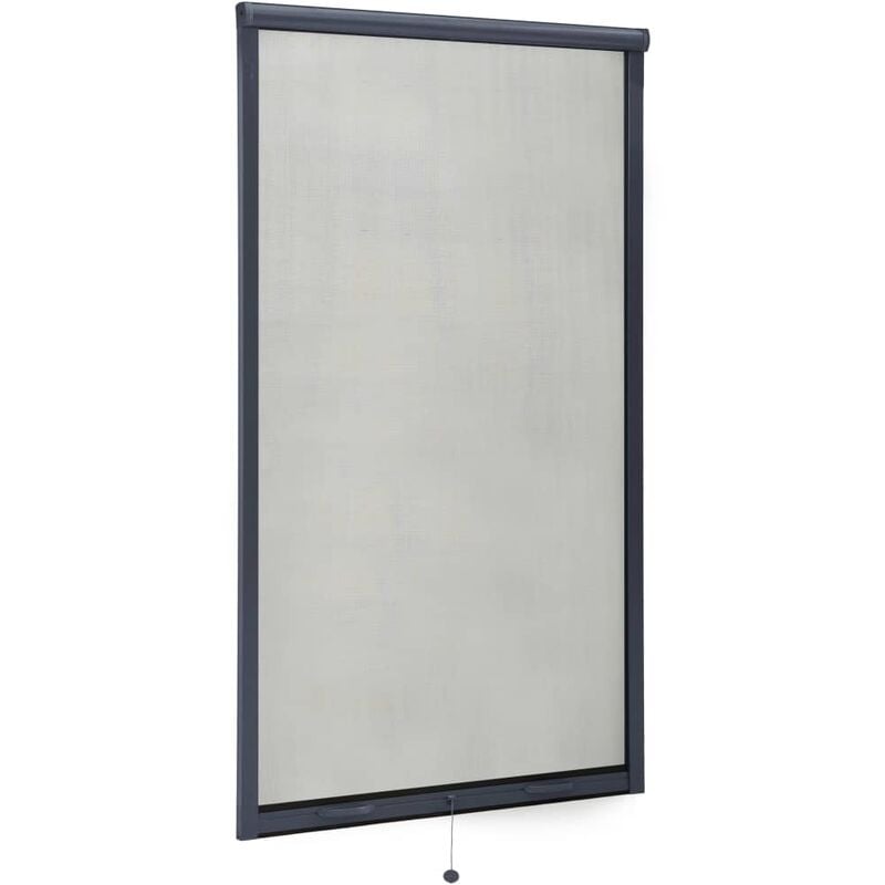 

Mosquitera enrollable para ventanas gris antracita 90x170 cm