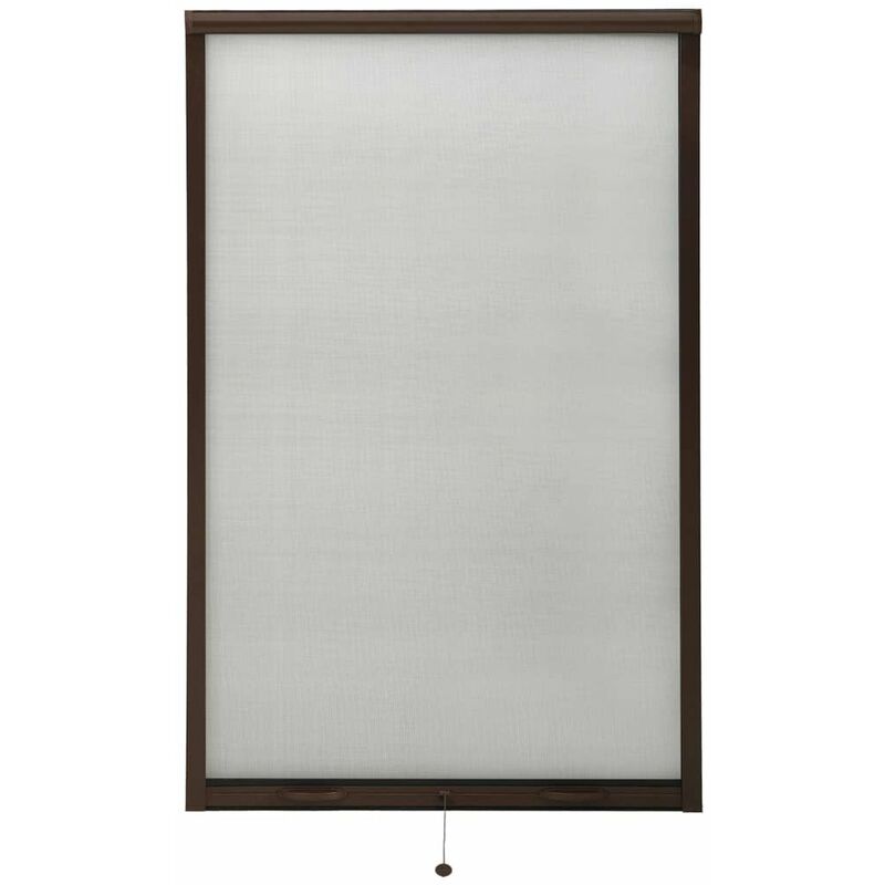 

Mosquitera enrollable para ventanas marron 100x170 cm
