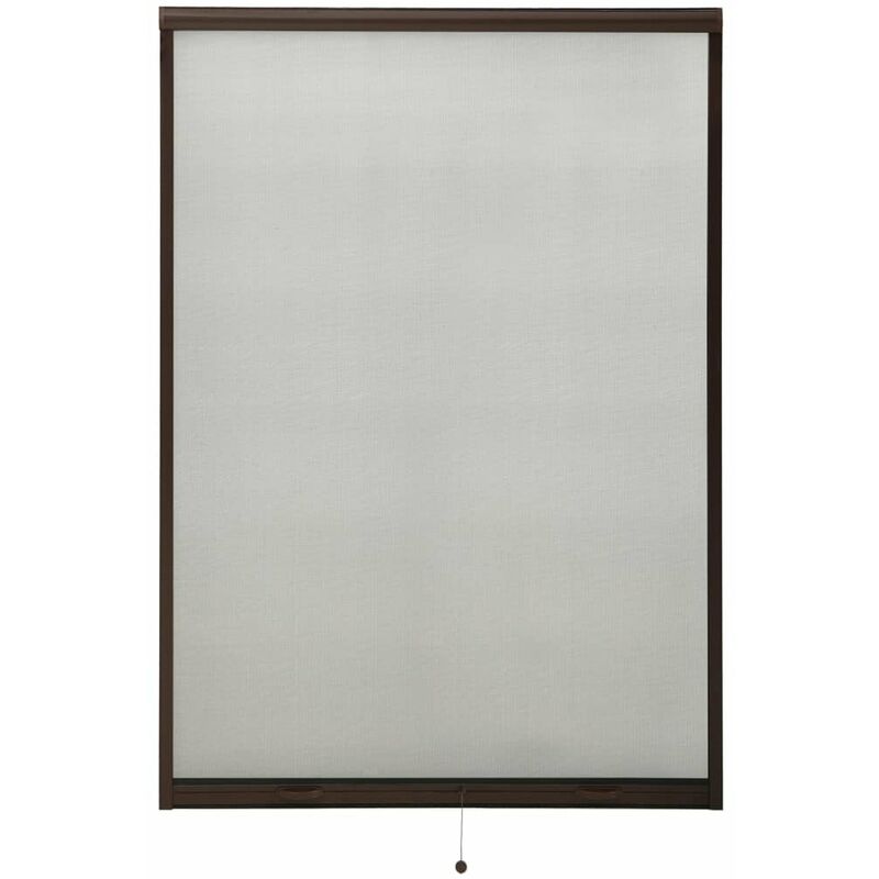 

Mosquitera enrollable para ventanas marron 110x170 cm