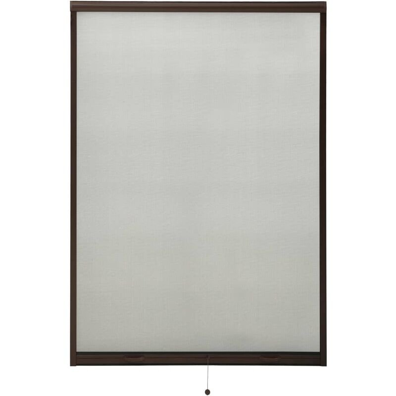 

Mosquitera enrollable para ventanas marrón 110x170 cm