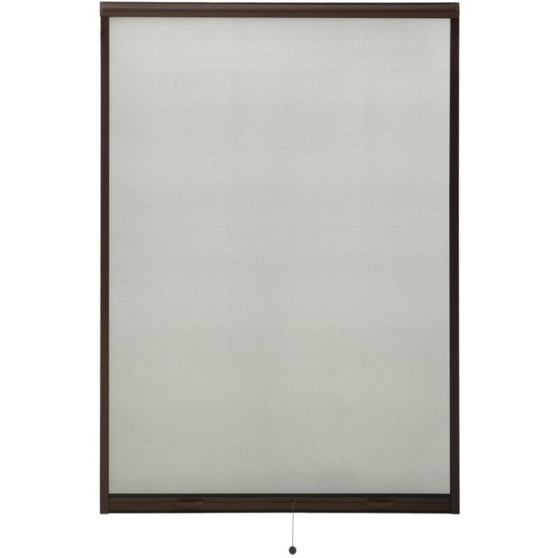 

Mosquitera enrollable para ventanas marron 110x170 cm