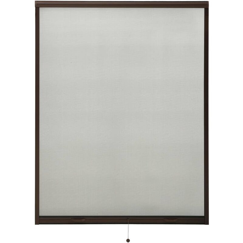 

Mosquitera enrollable para ventanas marrón 120x170 cm