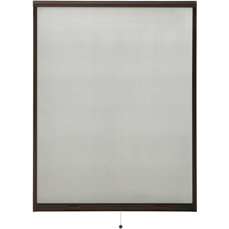 

Mosquitera enrollable para ventanas marrón 120x170 cm