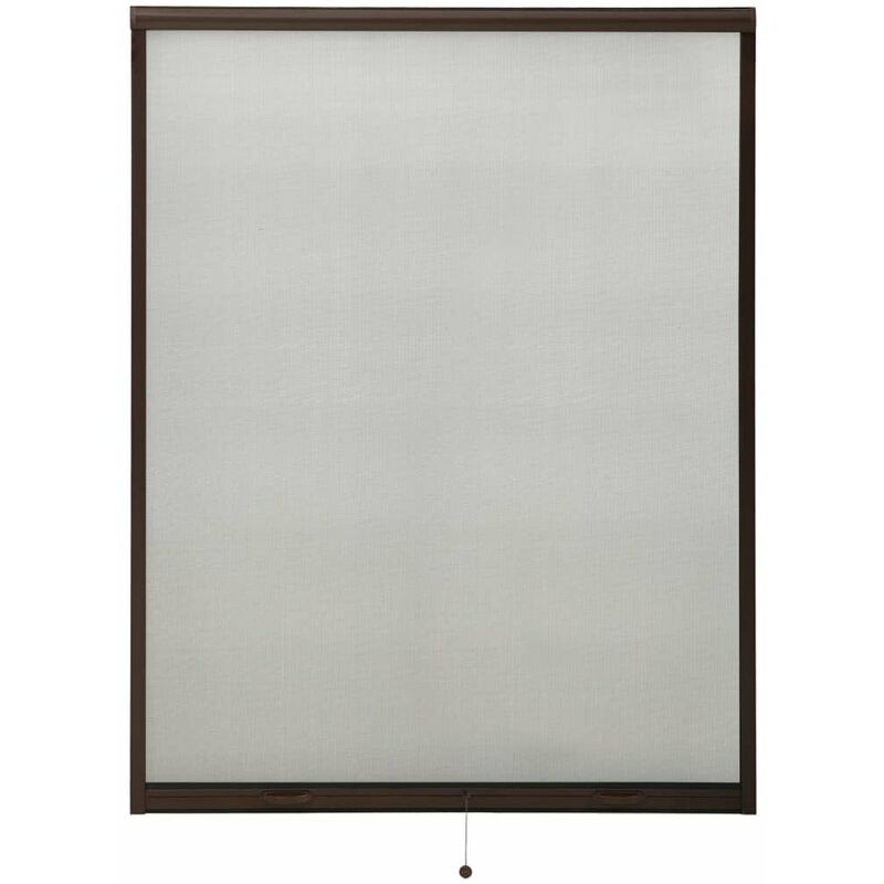 

Mosquitera enrollable para ventanas marron 130x170 cm