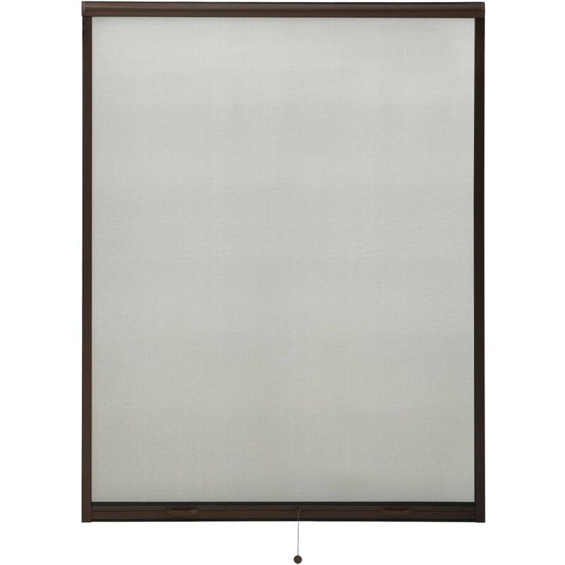 

Mosquitera enrollable para ventanas marrón 130x170 cm