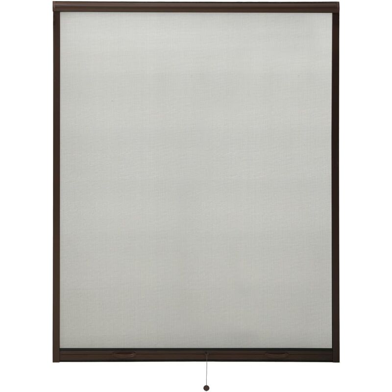 

Mosquitera enrollable para ventanas marrón 140x170 cm