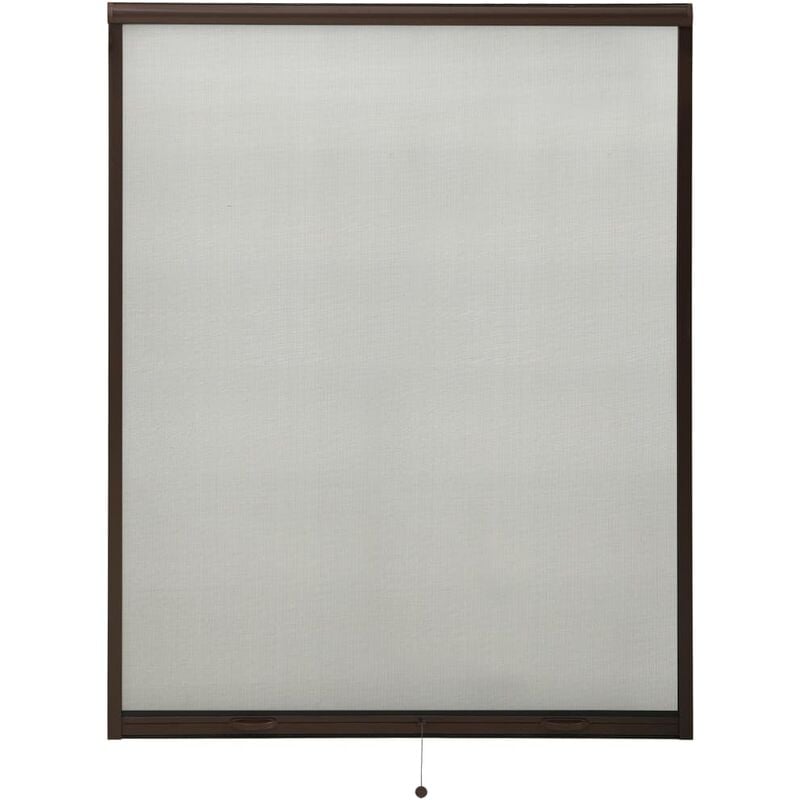 

Mosquitera enrollable para ventanas marrón 140x170 cm