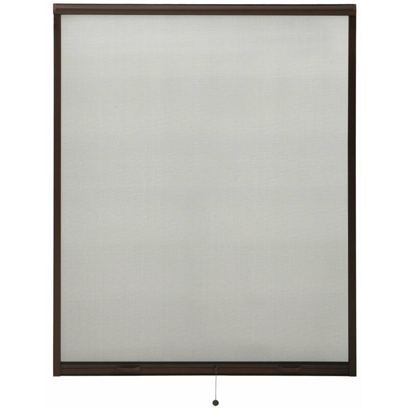 

Mosquitera enrollable para ventanas marron 150x170 cm