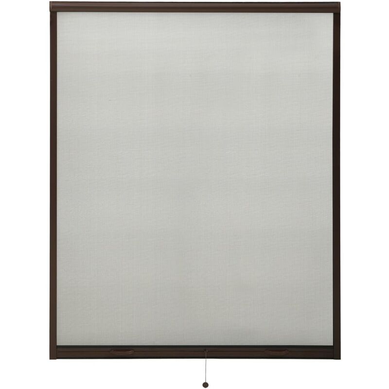 

Mosquitera enrollable para ventanas marrón 150x170 cm