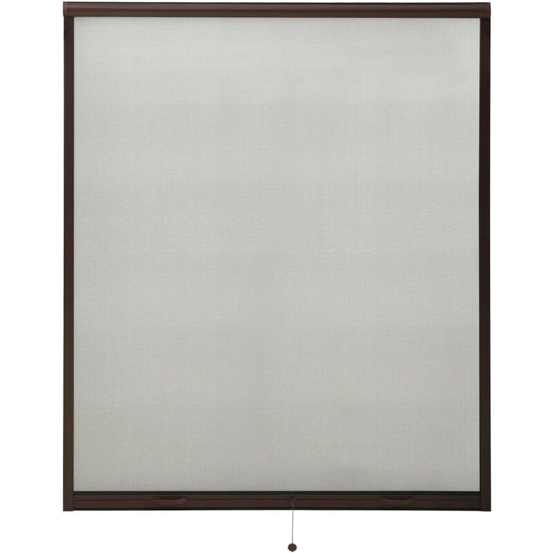 

Mosquitera enrollable para ventanas marrón 160x170 cm