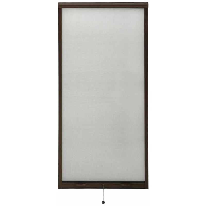

Mosquitera enrollable para ventanas marron 60x150 cm