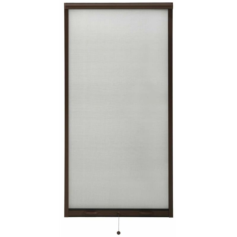 

Mosquitera enrollable para ventanas marron 70x150 cm