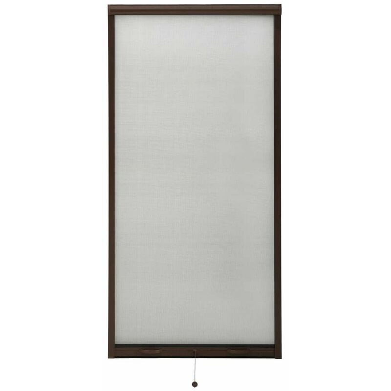 

Mosquitera enrollable para ventanas marron 80x170 cm