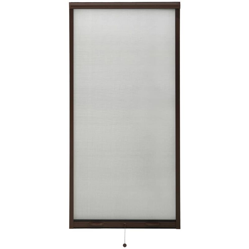 

Mosquitera enrollable para ventanas marrón 80x170 cm