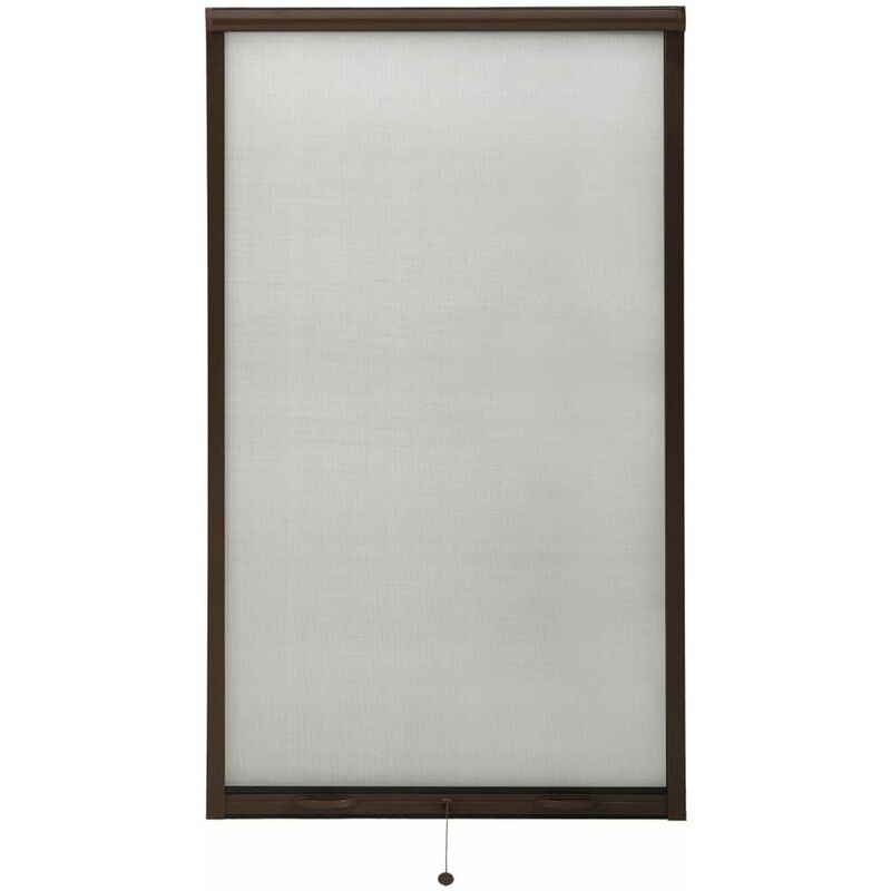 

Mosquitera enrollable para ventanas marron 90x170 cm
