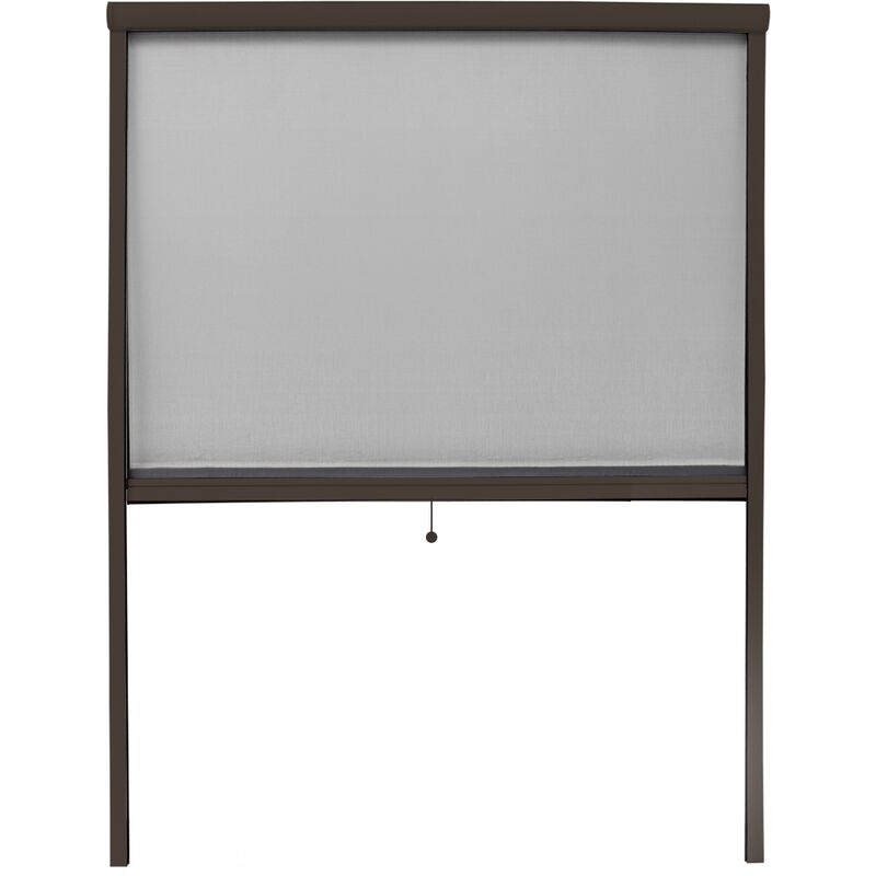 

Mosquitera enrollable red malla protectora mosquito ventanas marrón 130x160 cm