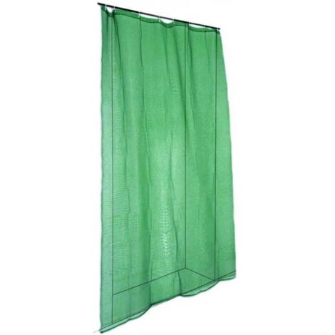 Mosquitera enrollable Vigor para puertas, color verde, 1,5 x 2,5 metros