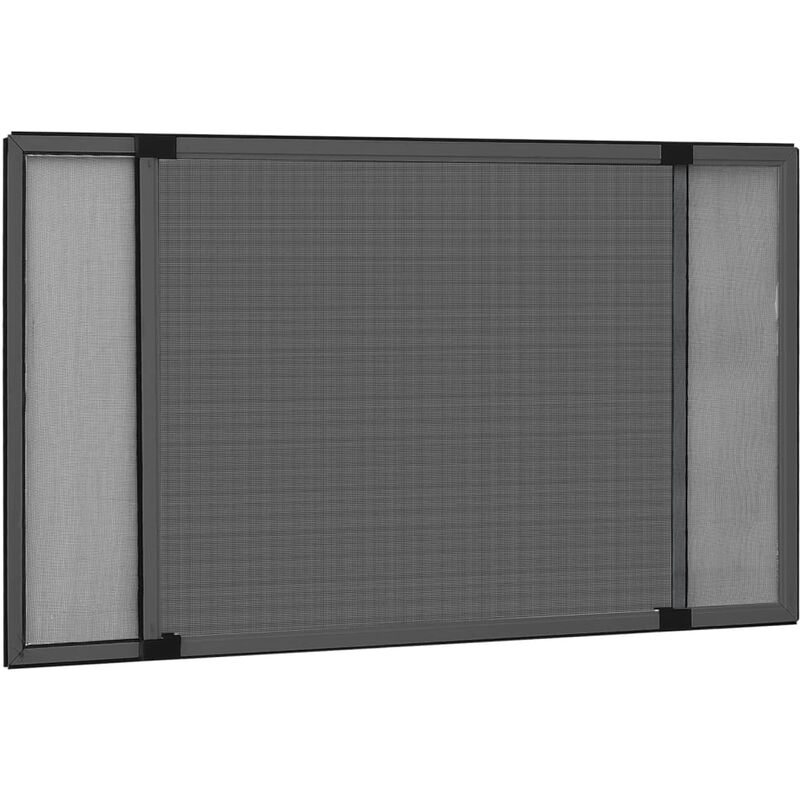 

Mosquitera extensible de ventanas gris antracita (75-143)x50 cm