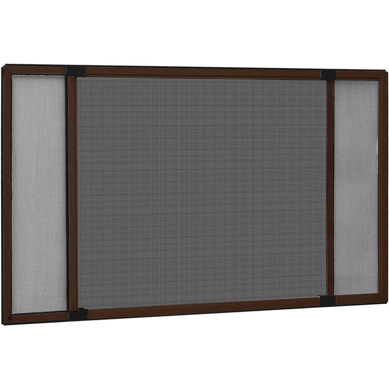 

Mosquitera extensible para ventanas marrón (75-143)x50 cm