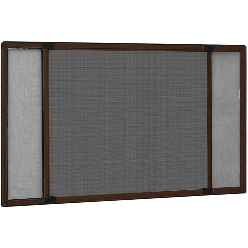 

Mosquitera extensible para ventanas marron (75-143)x50 cm