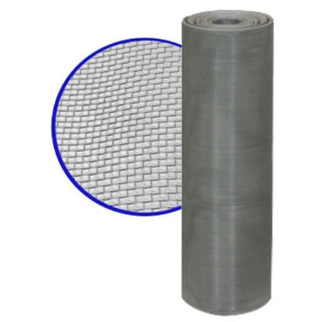 Mosquitera Liberty fibra de vidrio gris H 100 cm rollo 30 m malla 18×16