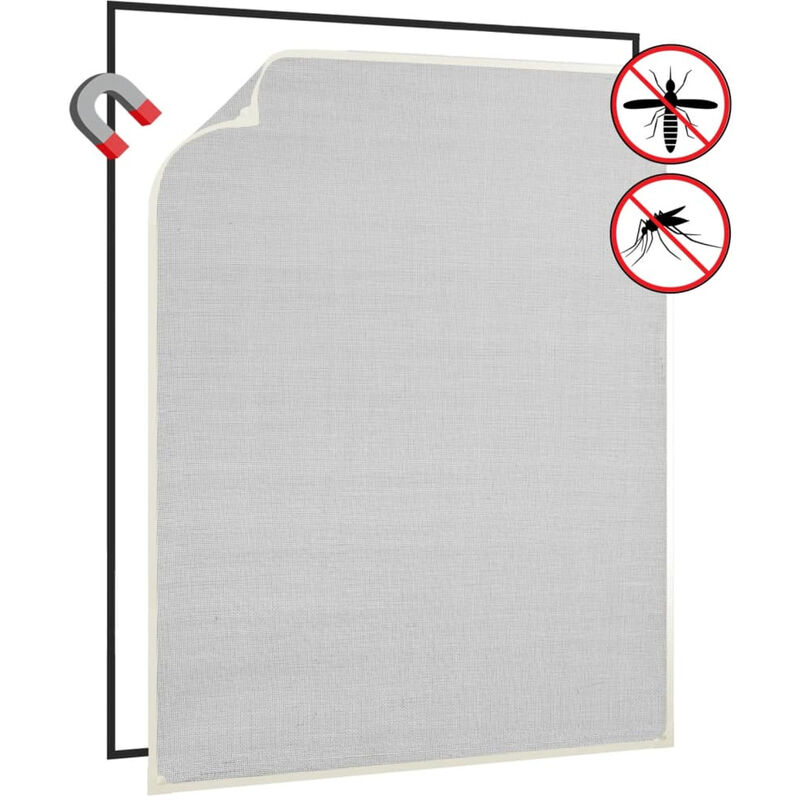 

Mosquitera magnetica de ventanas blanco fibra vidrio 100x120 cm
