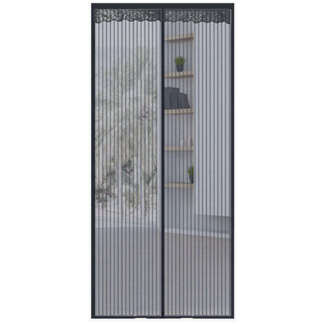 Mosquitera magnética para puerta de 48 x 82 pulgadas, cortina mosquitera, cortina de verano, mosquitera sin perforaciones, mosquitera translúcida y transpirable, decoración del hogar