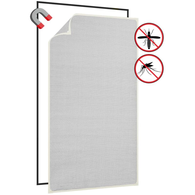 

Mosquitera magnética para ventana blanco fibra vidrio 80x140 cm