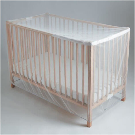 Mosquitera para cama TINEO - Apertura fácil con cremallera - Compatible con cama 60x120 o 70x140 cm