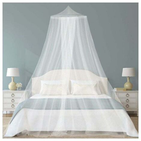 Mosquitera para camas, 0,6 x 2,5 x 8,5 m, mosquitera para camas individuales/dobles, mosquitera con dosel para camas de adultos/niñas/niños, mosquitera universal con dosel para camas grandes