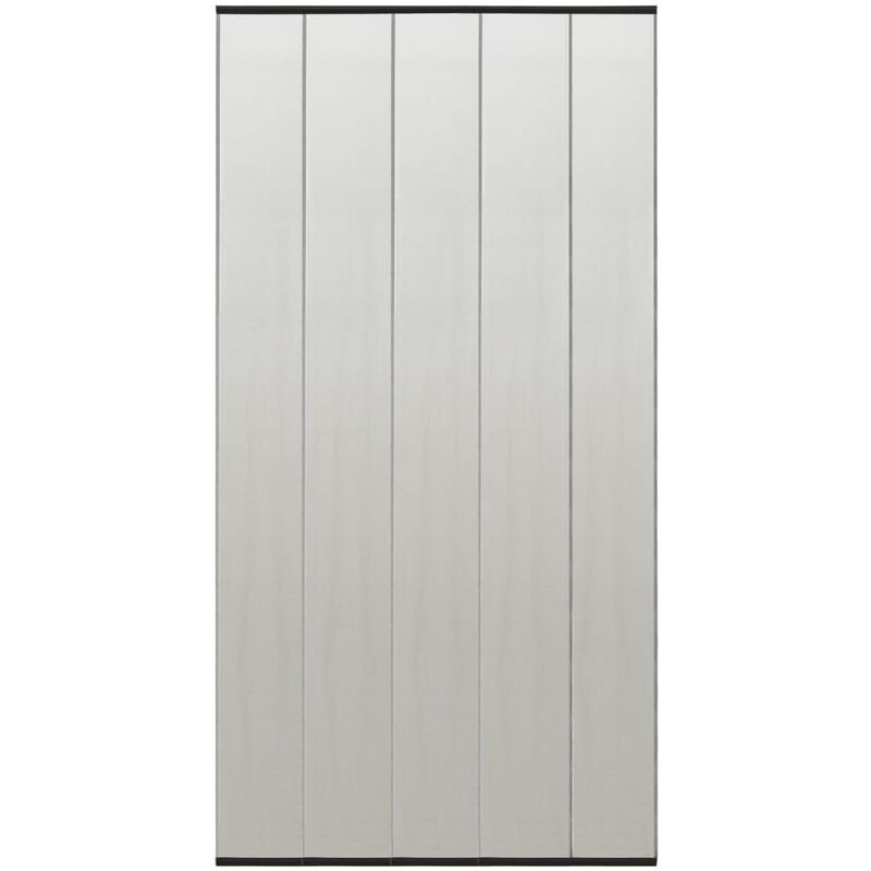 

Mosquitera para puerta 5 pzas cortina de malla negro 120x240 cm