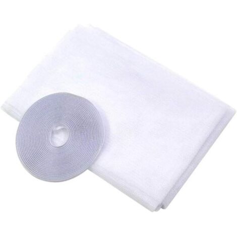 Mosquitera para ventana, blanca, 130 cm de ancho x 150 cm de alto