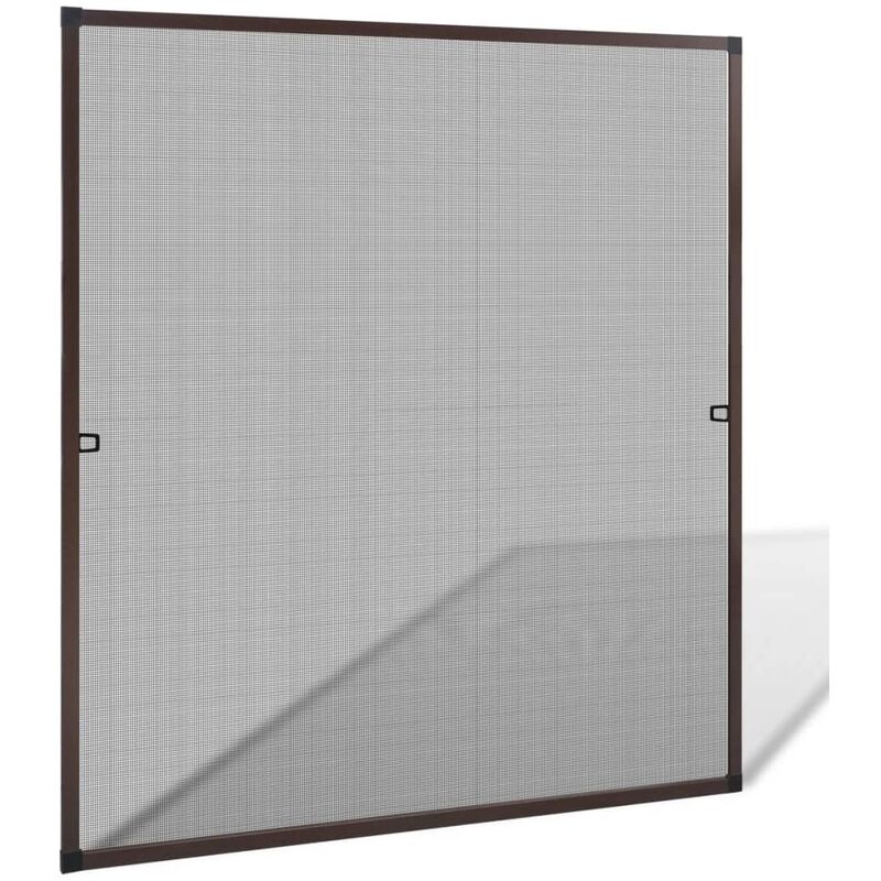 

Mosquitera para ventanas marrón 120x140 cm
